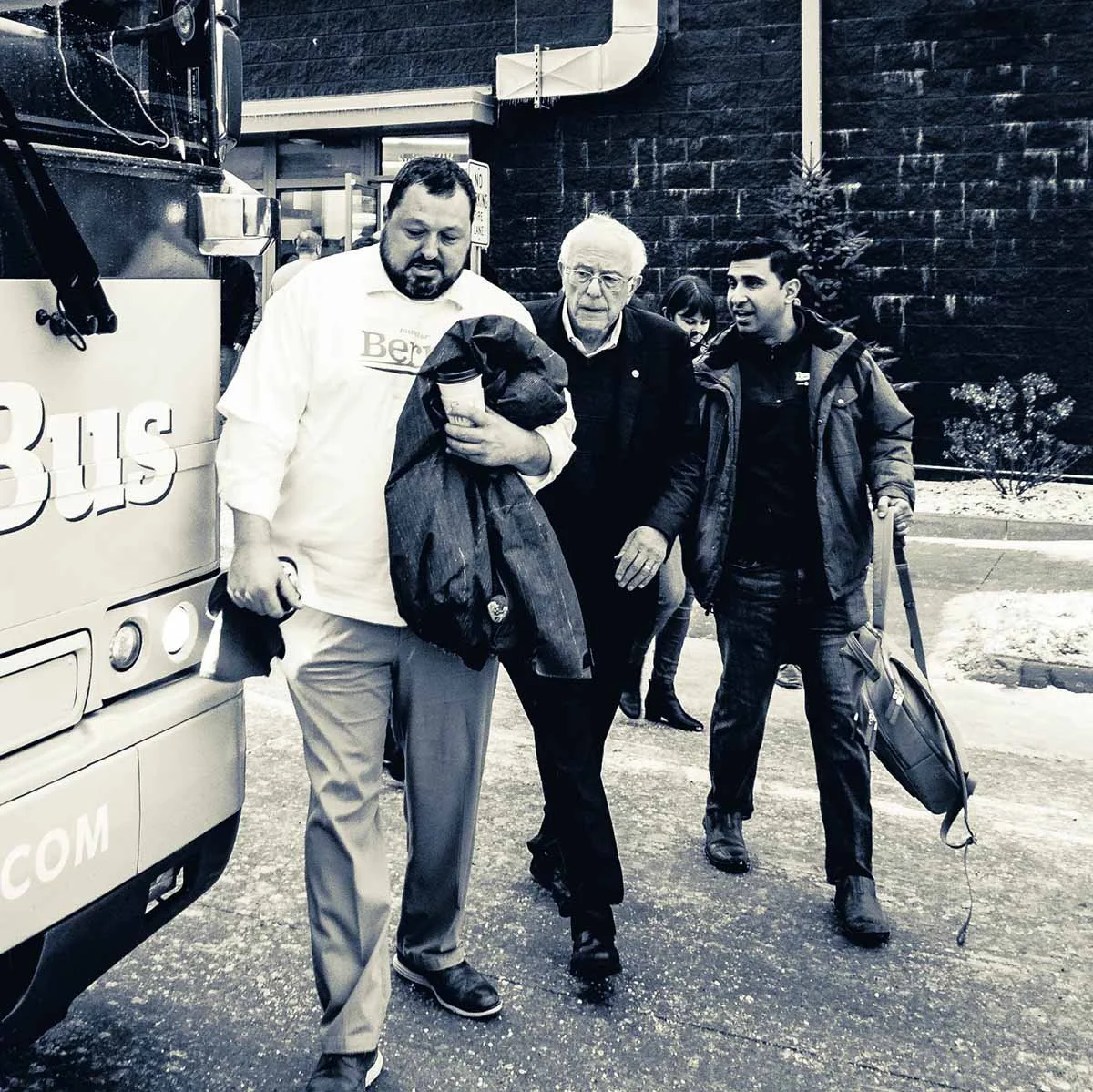 Jesse Cornett and Bernie Sanders