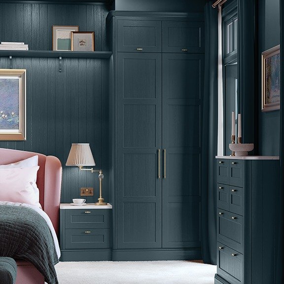 These darker blue and green finishes seem to be a popular choice with our customers in recent months 💙

Our Aldana range shown here in Marine blue offers a perfect blend of functionality and style and brings a sense of depth and cosy-ness ✨

We also