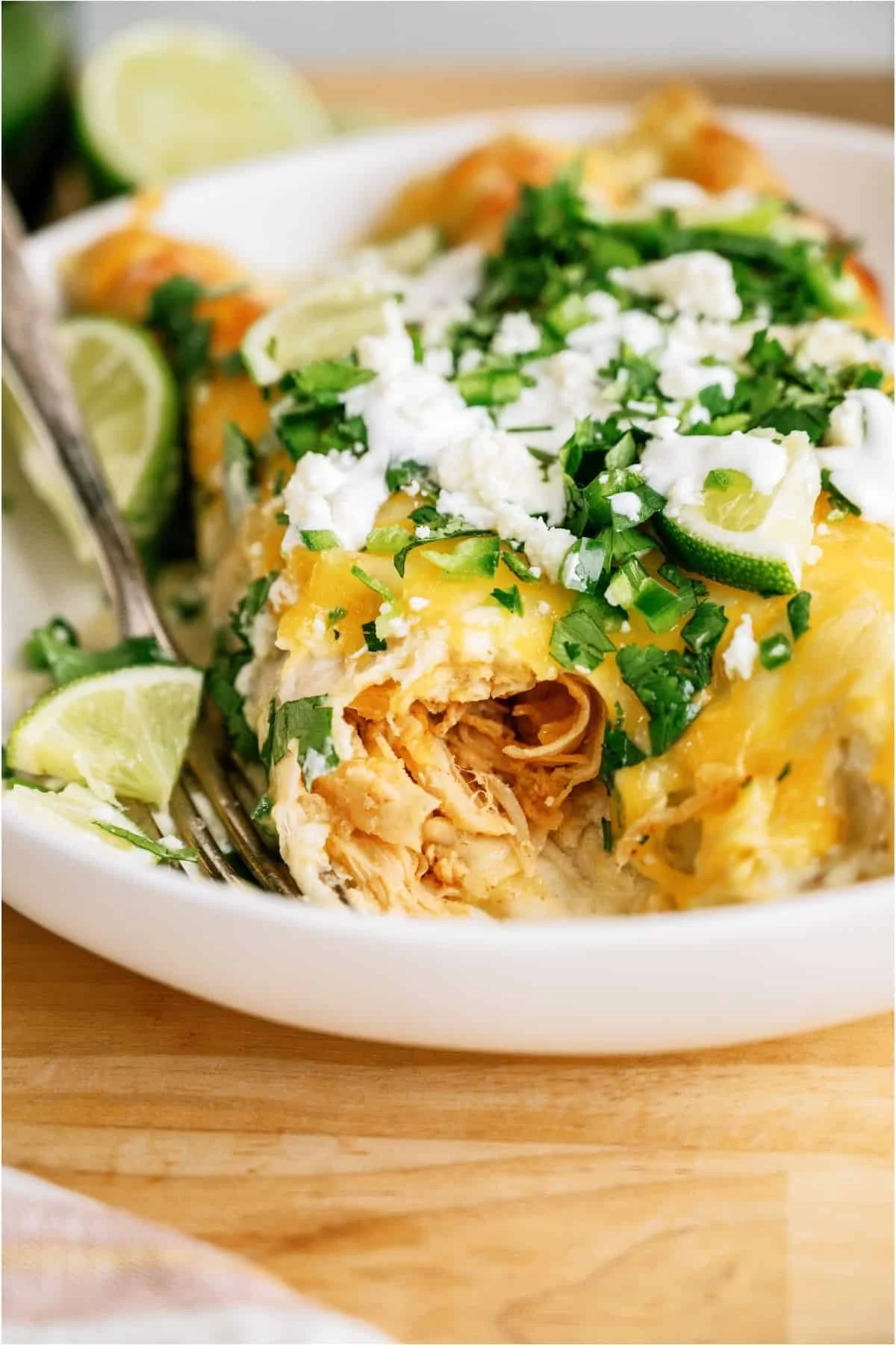 Small Honey Lime Chicken Enchiladas