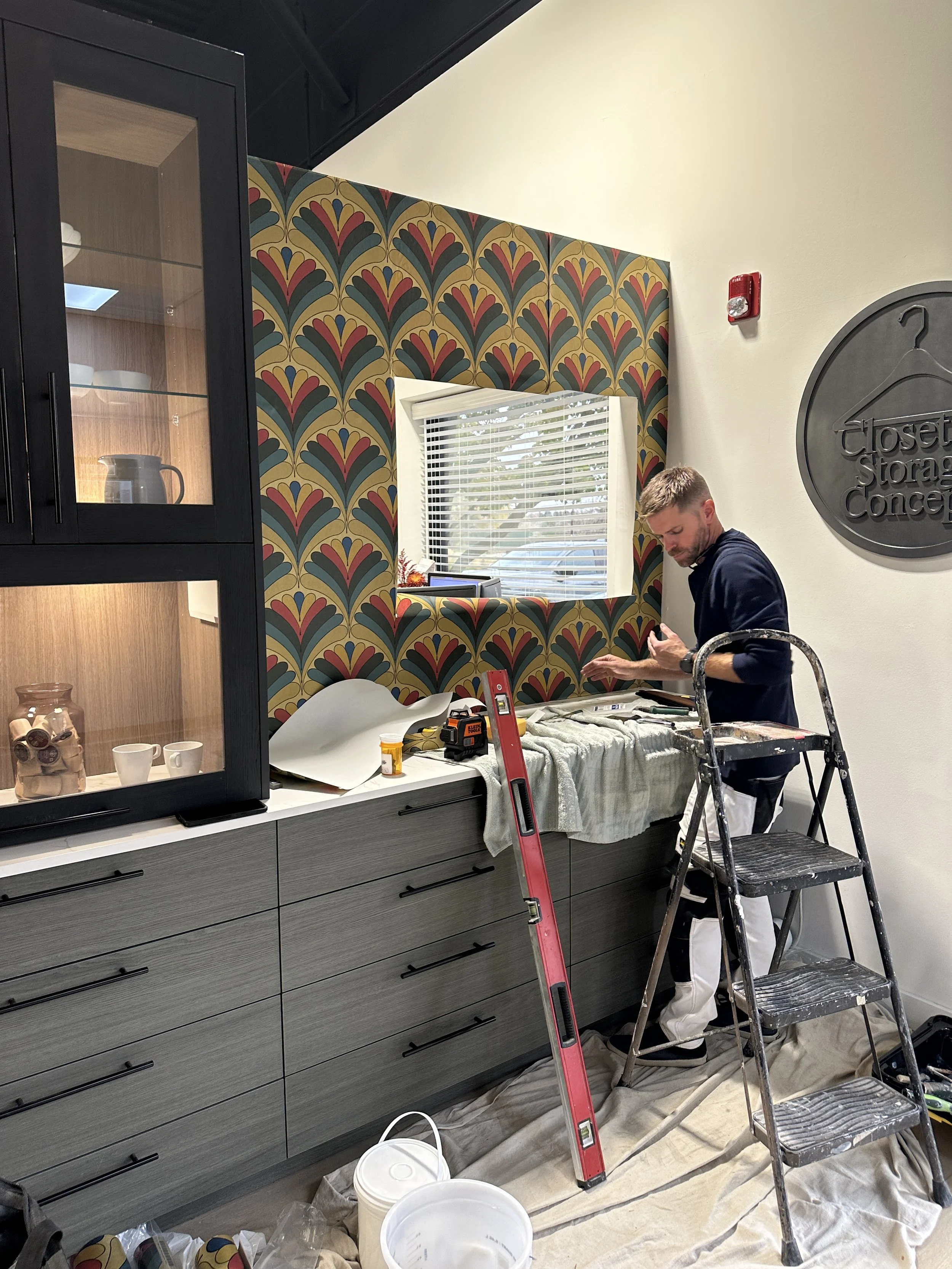 Josh completes the final trimming