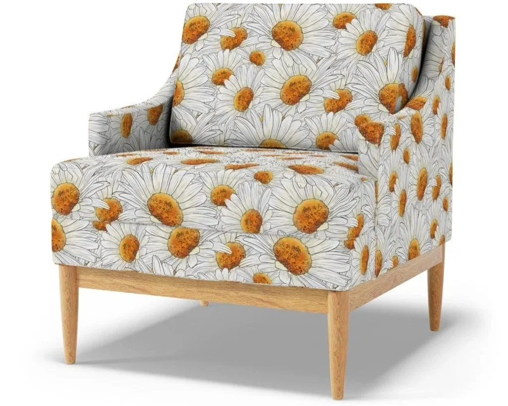 Watercolor Florals
Colorway: 12 (Daisies)