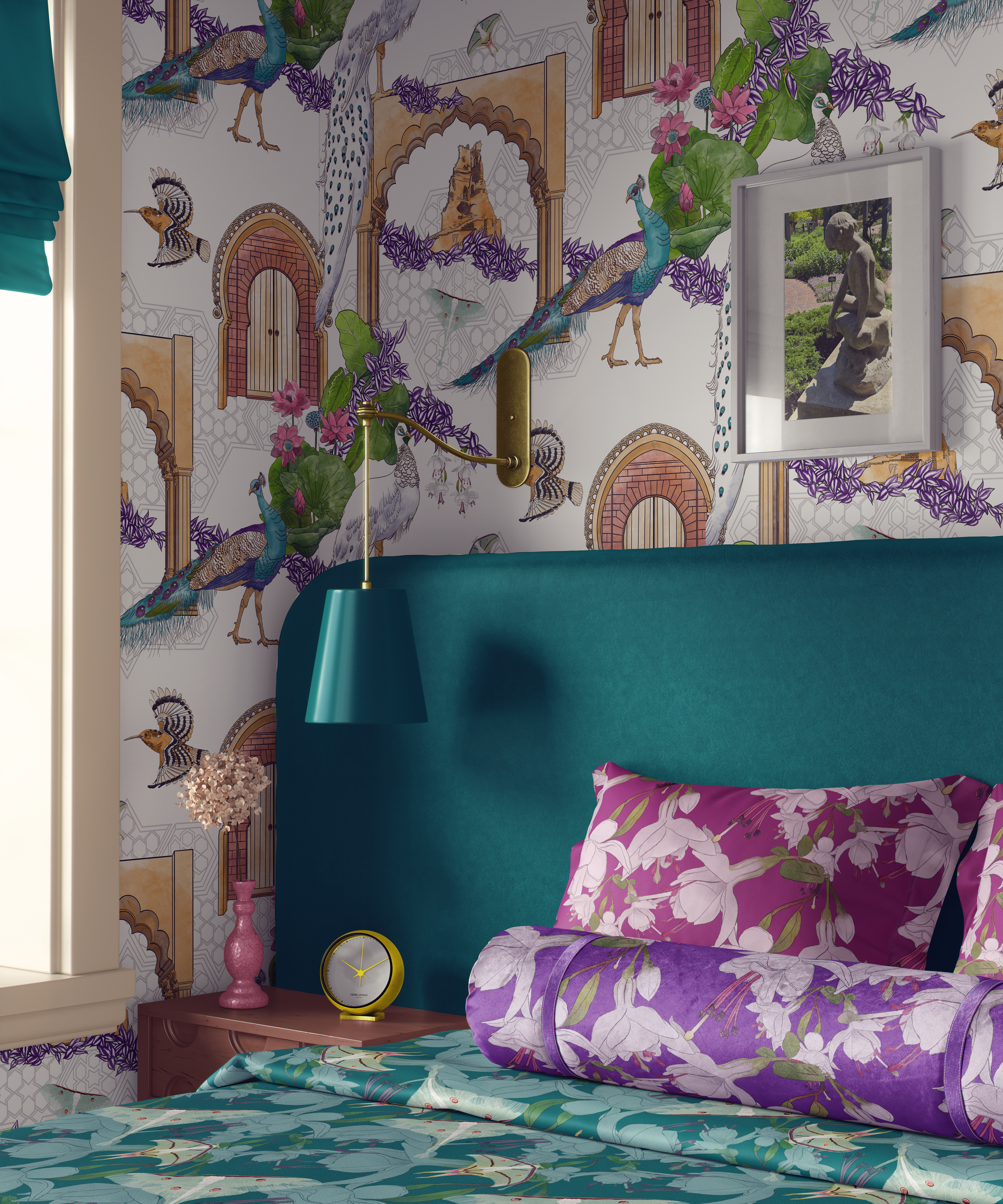 When a Pattern Wants to Be Fabric (Not Wallpaper)