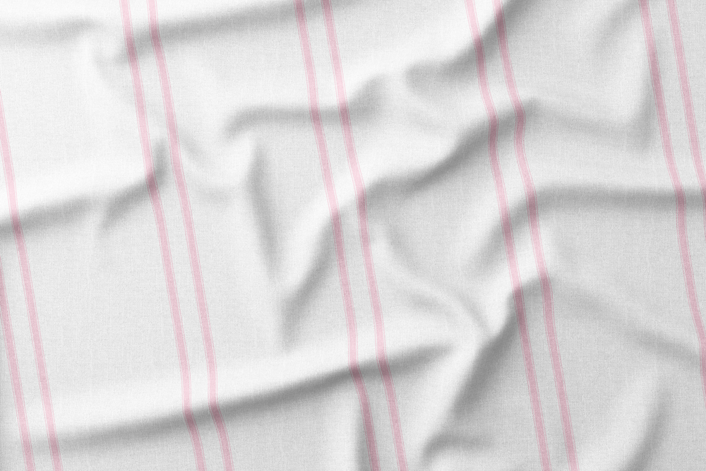 CIPWD-01 Soft Pink Stripes on White