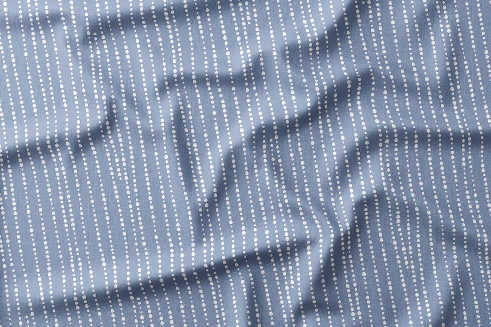 Dotted Stripes - CIPWD - White Stripes on Faded Denim