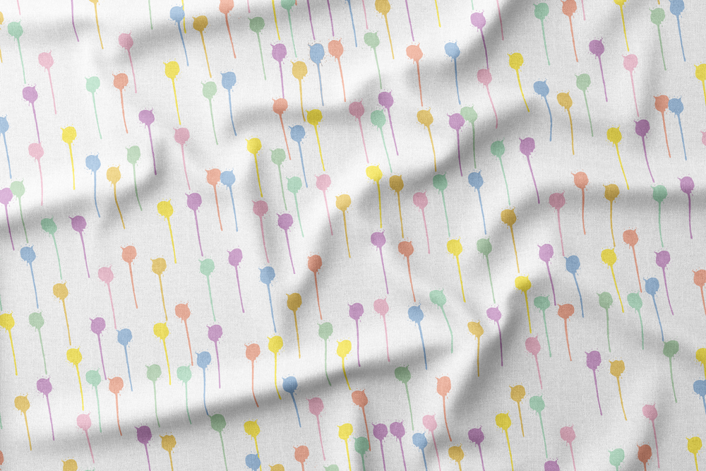 #8 Dripping Paint Drops in Pastel Colors