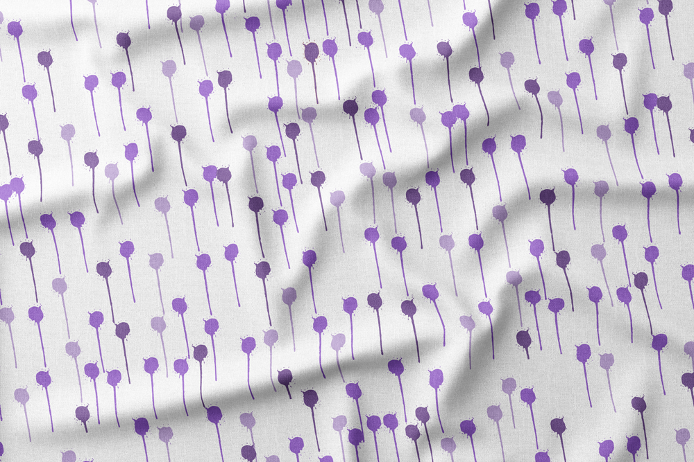#12 Dripping Paint Drops in Purples
