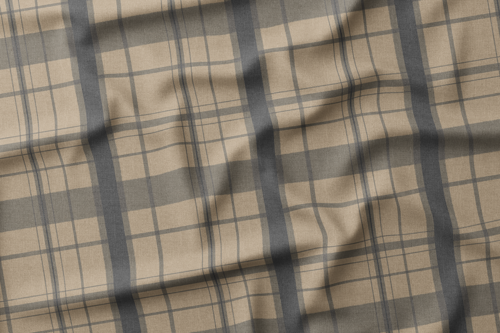Plaid CIPWD-15 Charcoal on Mocha