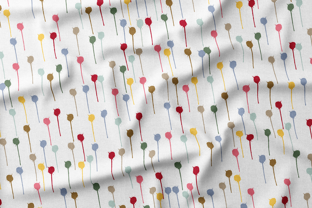 #5 Dripping Paint Drops in Coffee in the Park with Dogs Colors