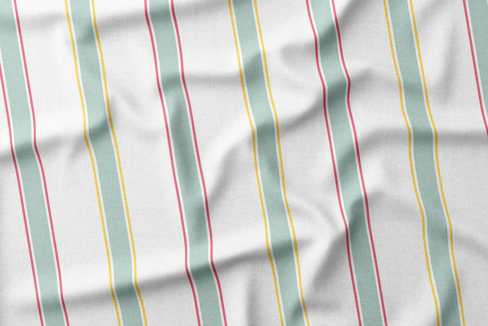 CIPWD-23 Multicolored Stripes on White
