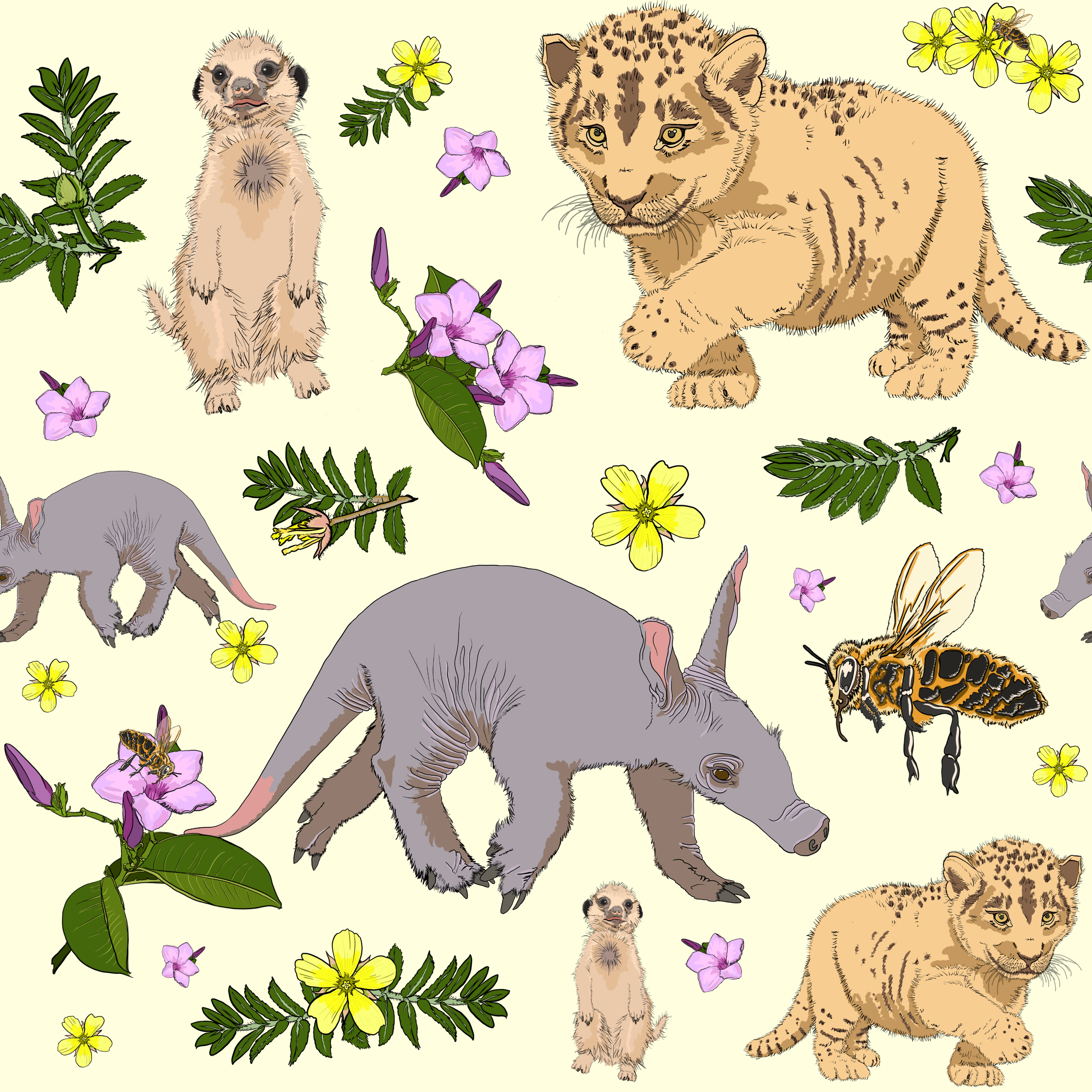 Serengeti: African Baby Animals
SABA-02 Pale Yellow