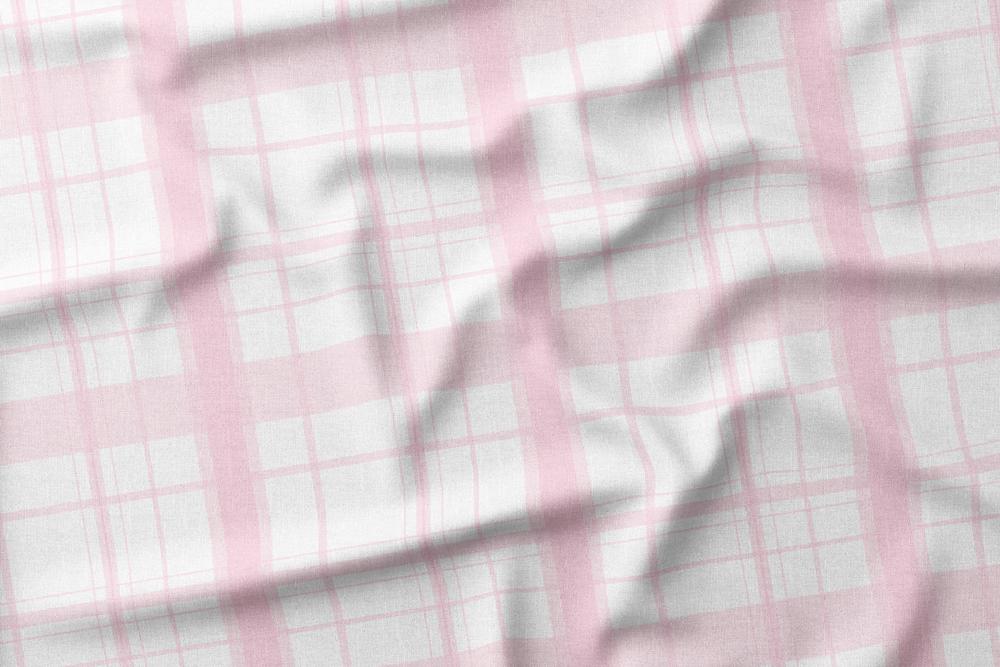 Plaid CIPWD-01 Soft Pink on White