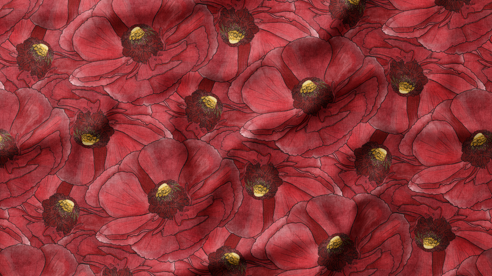 Watercolor-Florals-Red Ranunculus Creased-Fabric.png