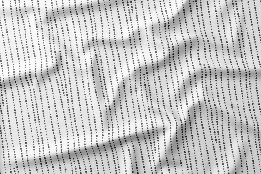 Dotted Stripes - CIPWD - Charcoal Stripes on White