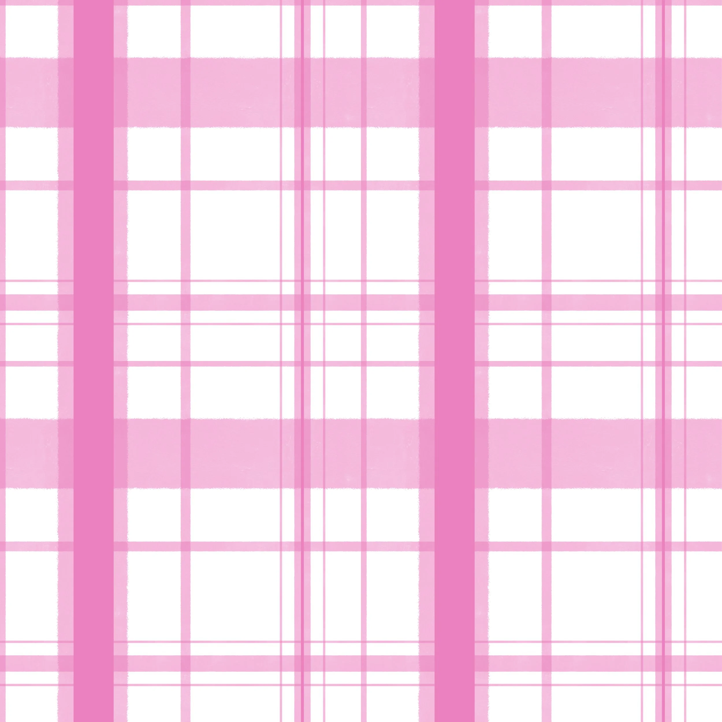 Pink plaid pattern with white background