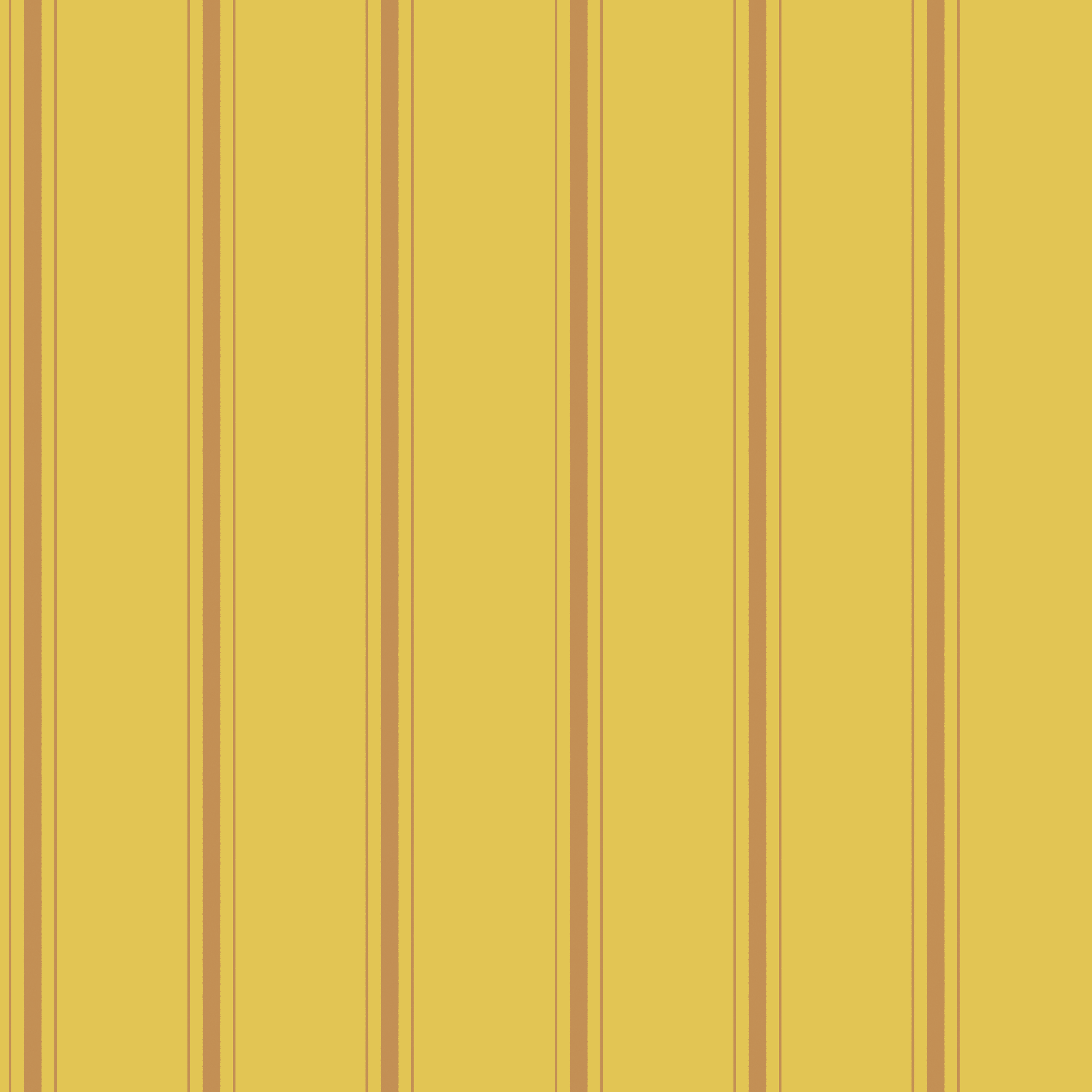 Yellow and brown striped pattern wallpaper