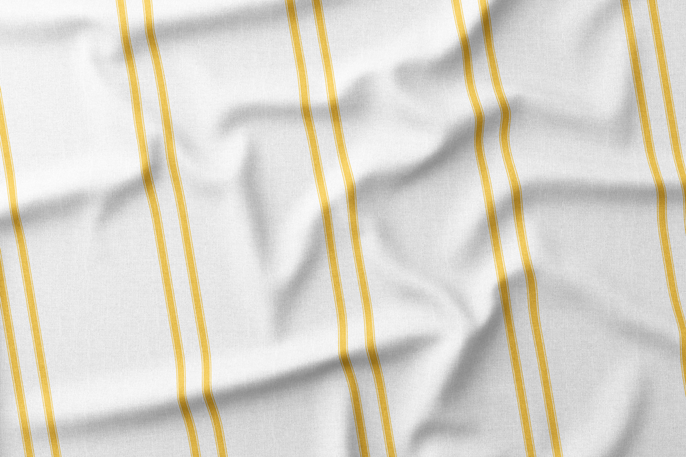 CIPWD-09 Dark Yellow Stripes on White
