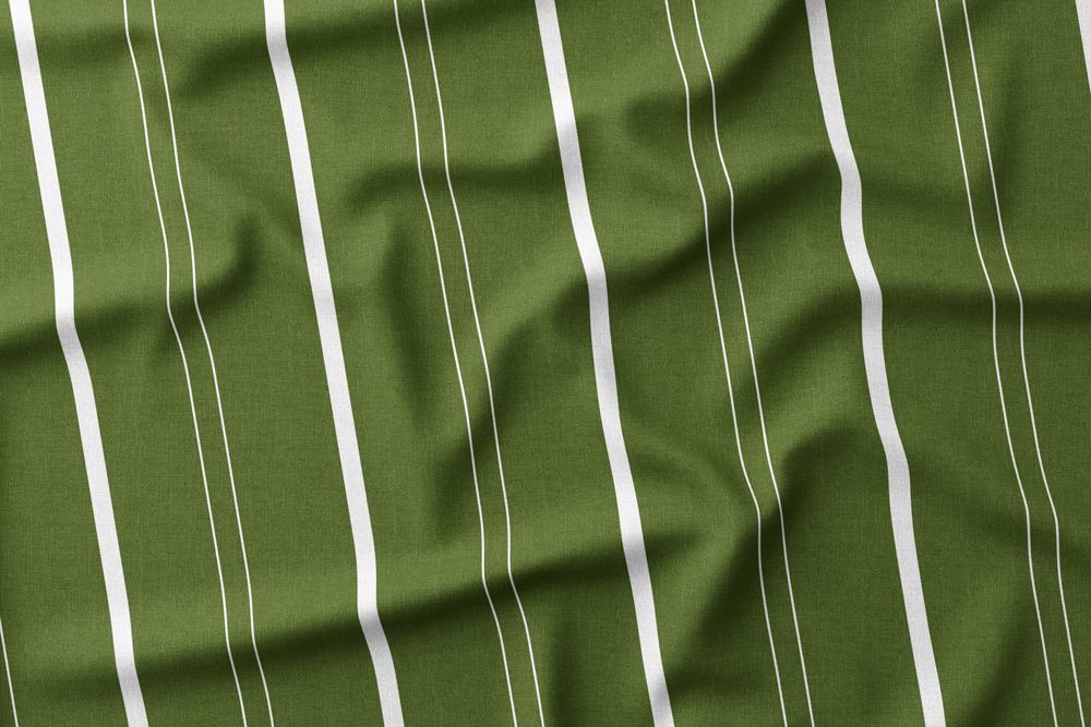 H2O-P-16 White Stripes on Grass Green