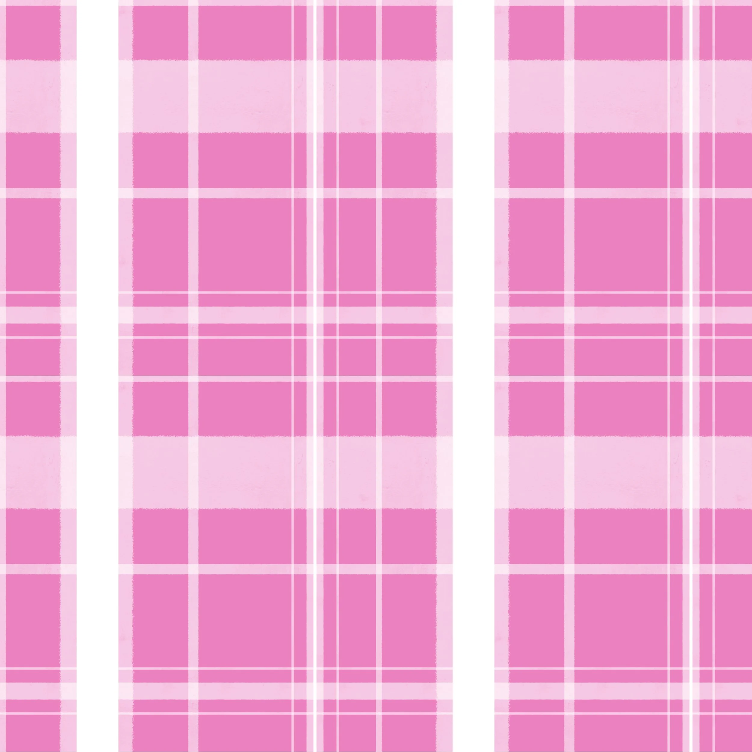 Pink plaid pattern with vertical and horizontal stripes