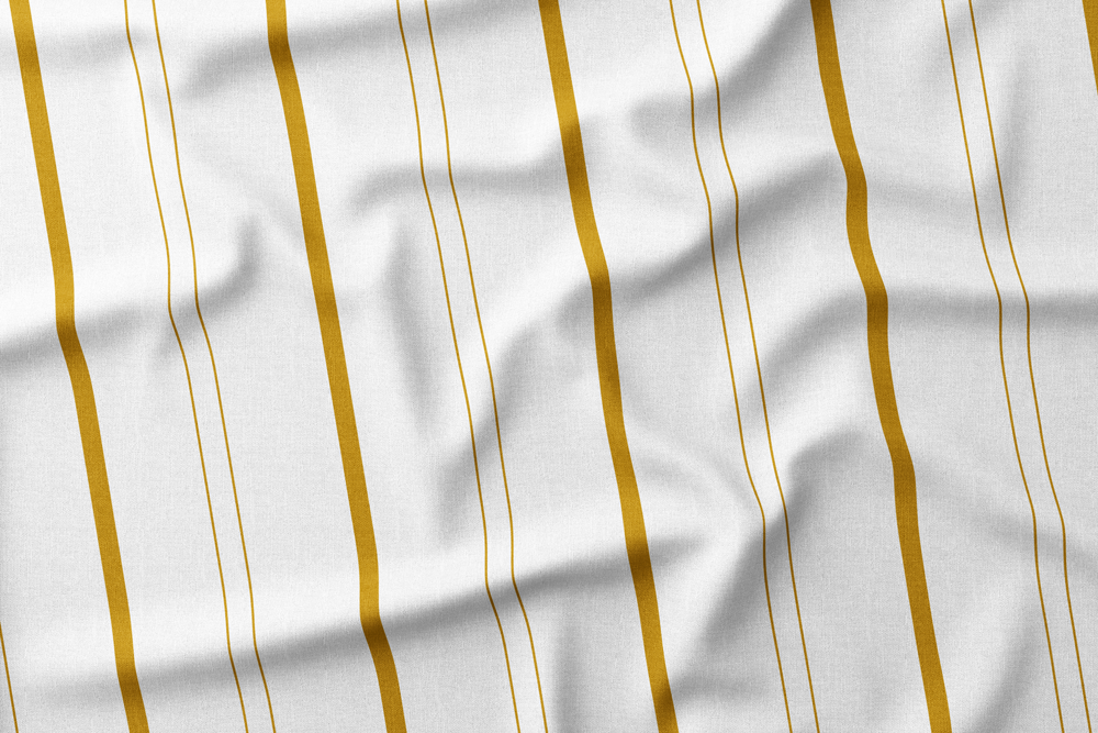 H2O-P-05 Butterscotch Stripes on White