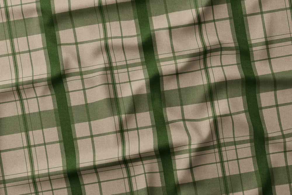 Plaid CIPWD-17 Dark Green on Mocha