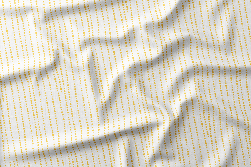 Dotted Stripes - CIPWD - Dark Yellow Stripes on White