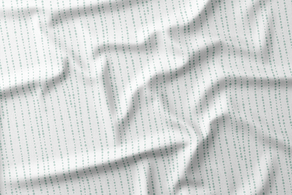 Dotted Stripes - CIPWD - Aqua Stripes on White
