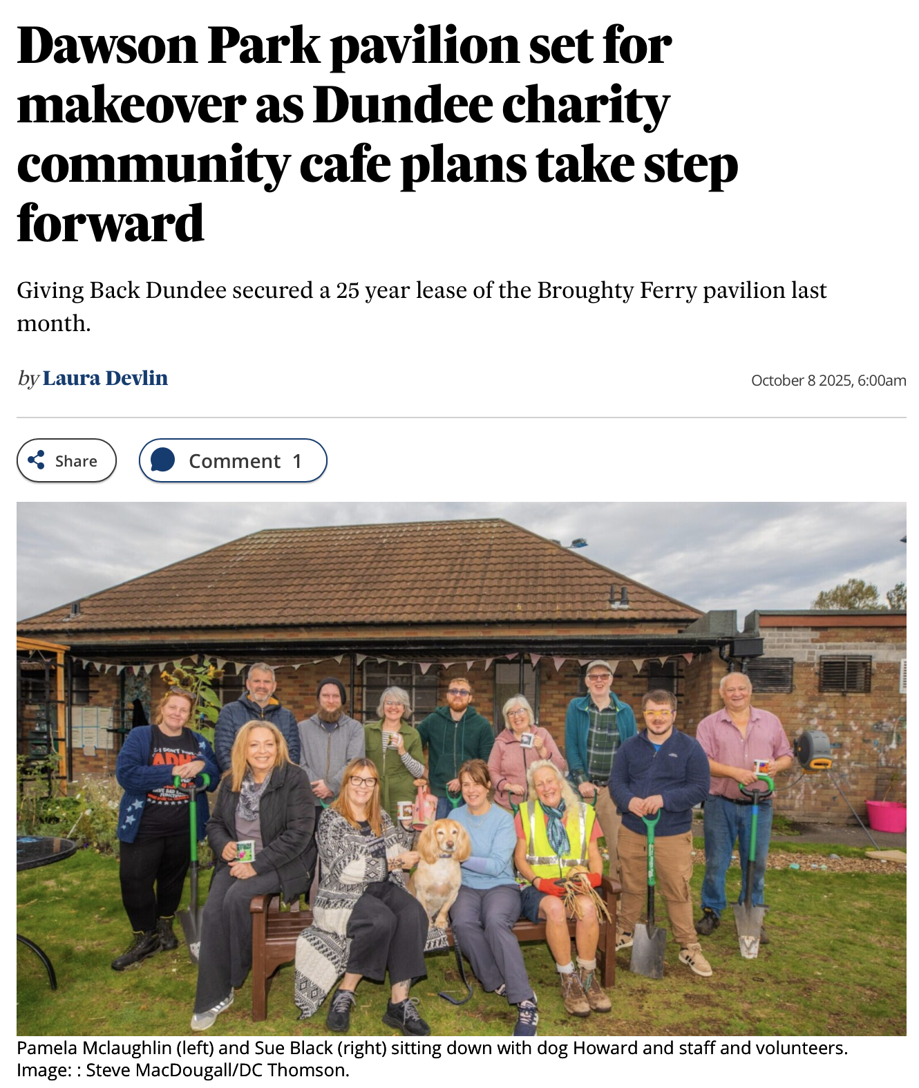 Article in The Courier