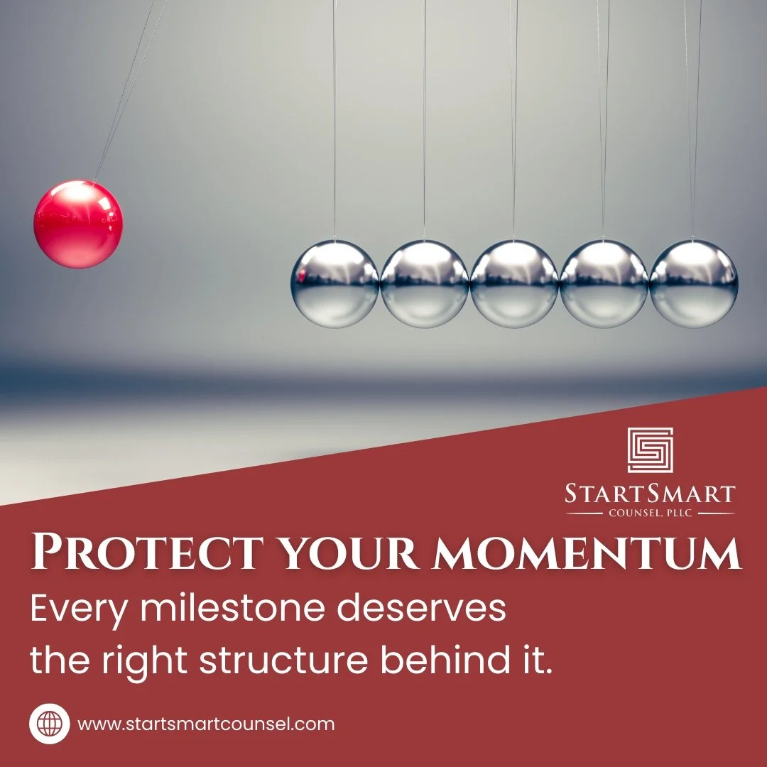 Protect your momentum by building a strong foundation for every milestone your business achieves. 

Each decision, contract, and strategy matters when it comes to keeping your growth steady and your vision on track. With the right legal and complianc