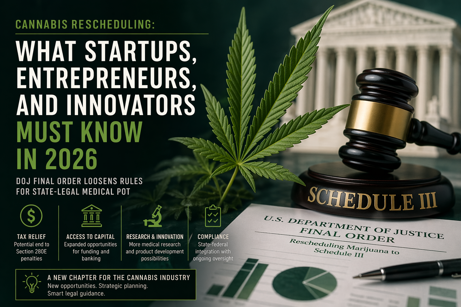 Federal Cannabis Rescheduling Creates Uncertainty: What Startups, Entrepreneurs, and Innovators Must Do Next