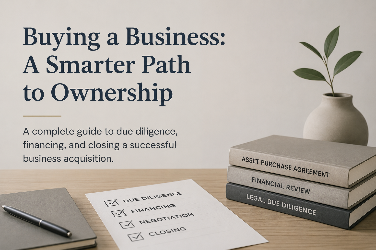 Why Starting a Business from Scratch Isn't Always the Best Option: A Guide to Buying an Existing Business and Conducting Proper Due Diligence
