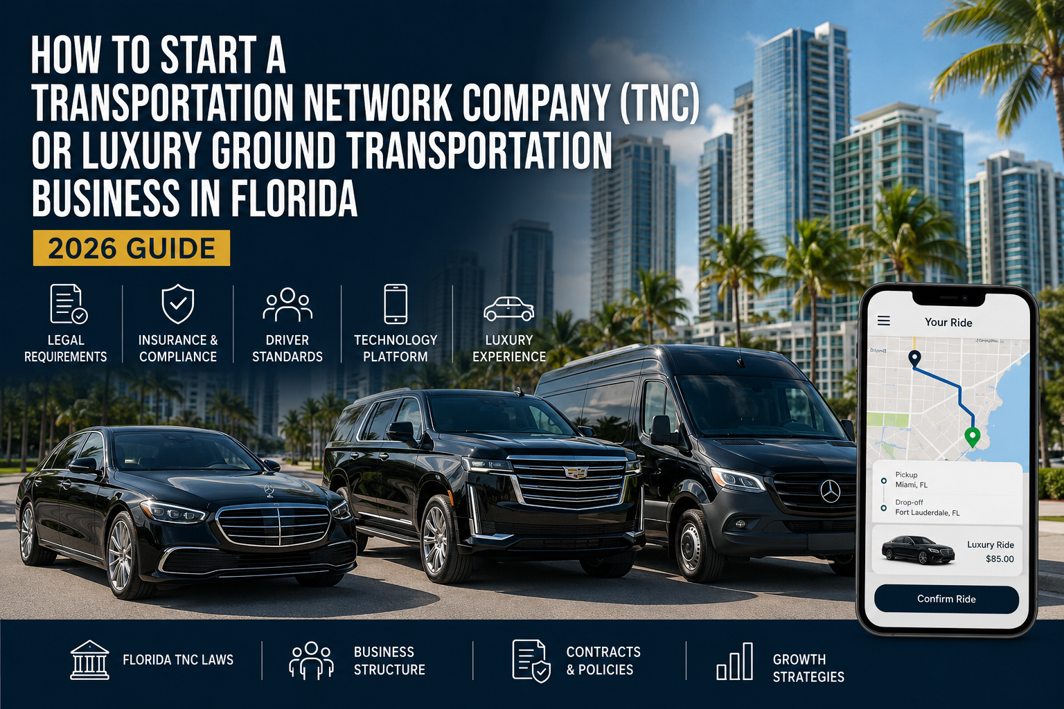 How to Start a Transportation Network Company (TNC) or Luxury Ground Transportation Business in Florida (2026 Guide)