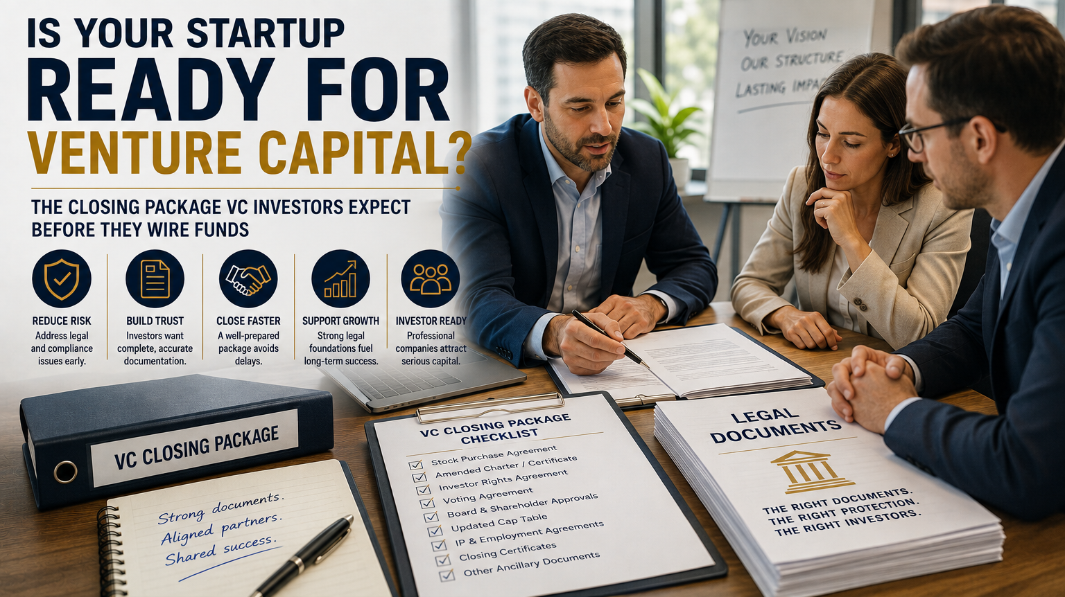Is Your Startup Ready for Venture Capital? The Closing Package VC Investors Expect Before They Wire Funds