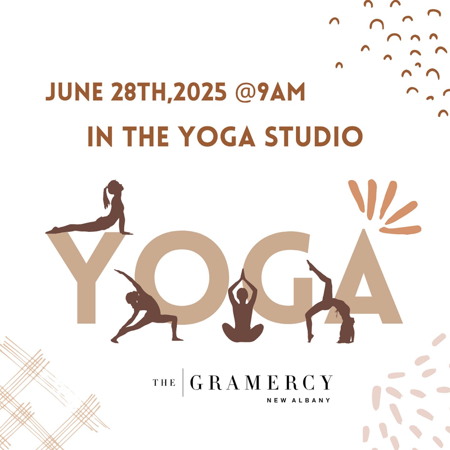 Join Missy for a yoga class on Friday, June 28 at 9 AM in the Yoga Studio.Start your day right&mdash;don&rsquo;t miss it!#GramercyLiving #YogaWithMissy