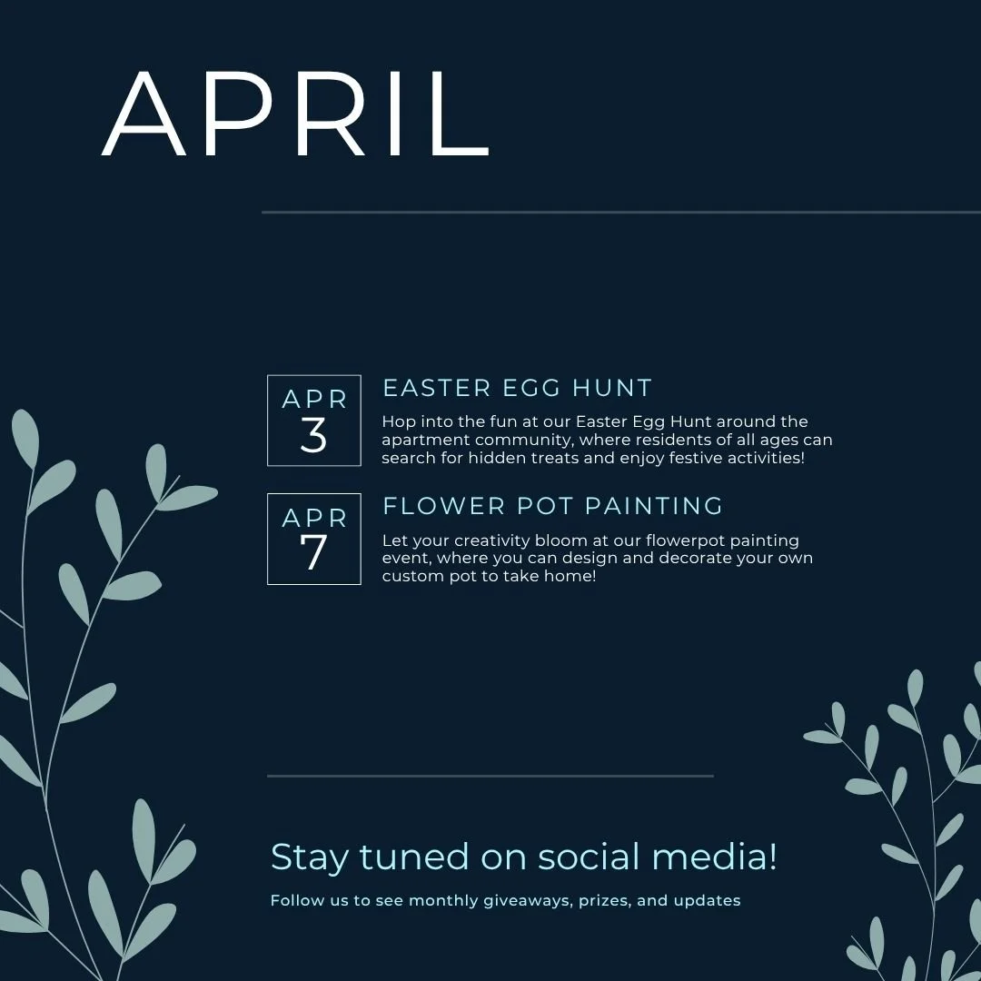 Check out our April events!