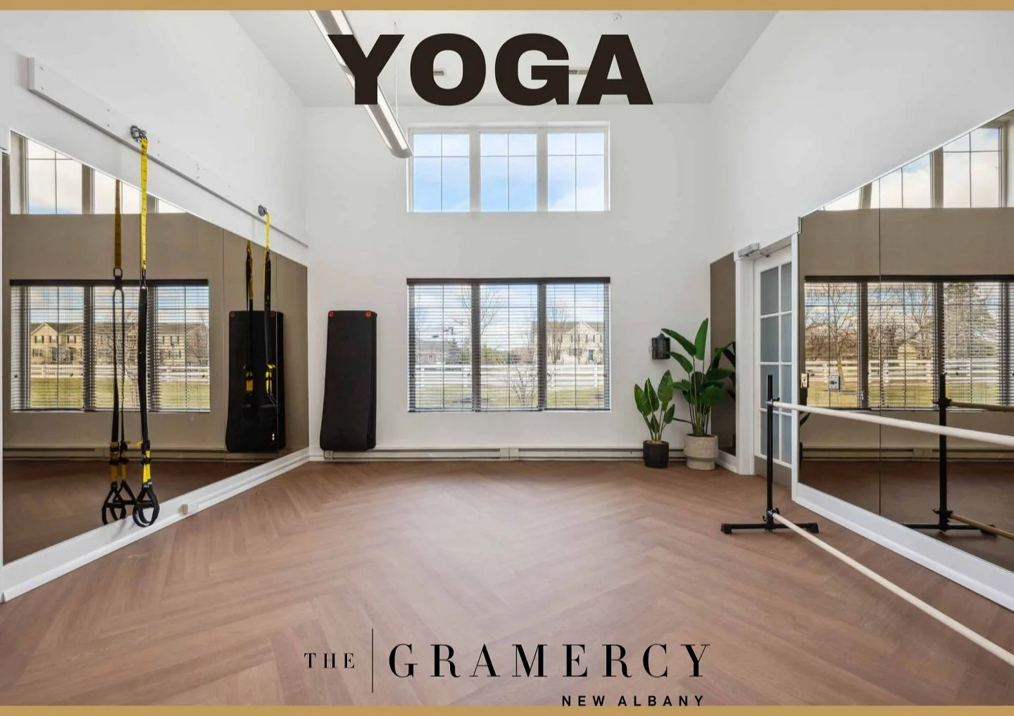 Who else has a yoga studio right at home? 🤭🧘&zwj;♀️
Oh wait&hellip; just The Gramercy. ✨
Stretch, breathe, and find your zen without ever leaving the community. Namaste the Gramercy way. 💚