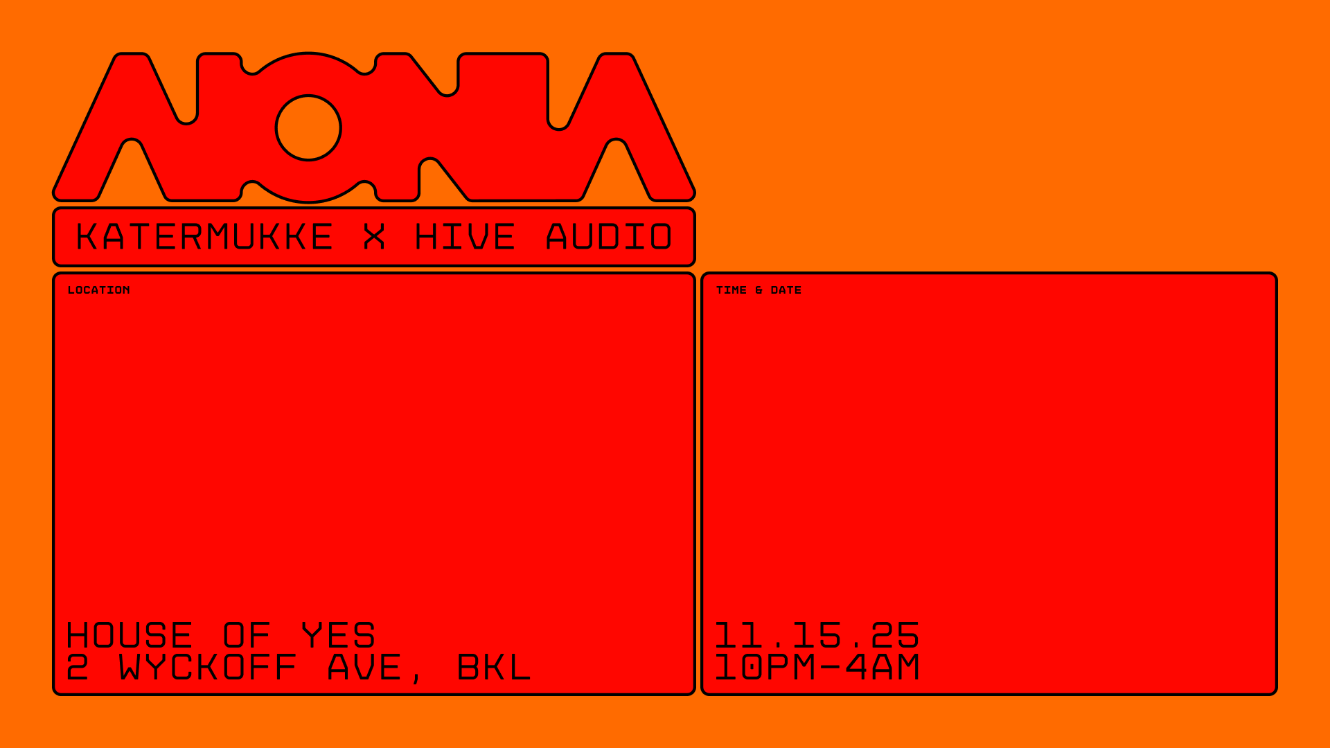 KATERMUKKE X HIVE AUDIO