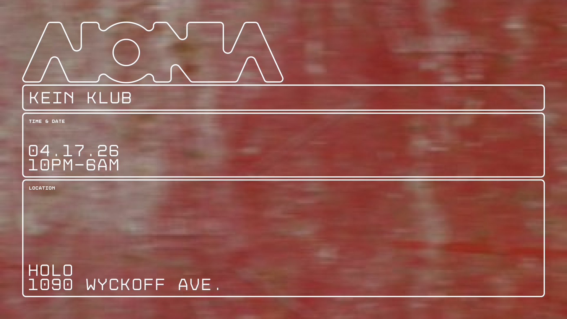 KEIN KLUB: DJ PETE [BERGHAIN] | L.F.T. [TRESOR] | MORE TBA