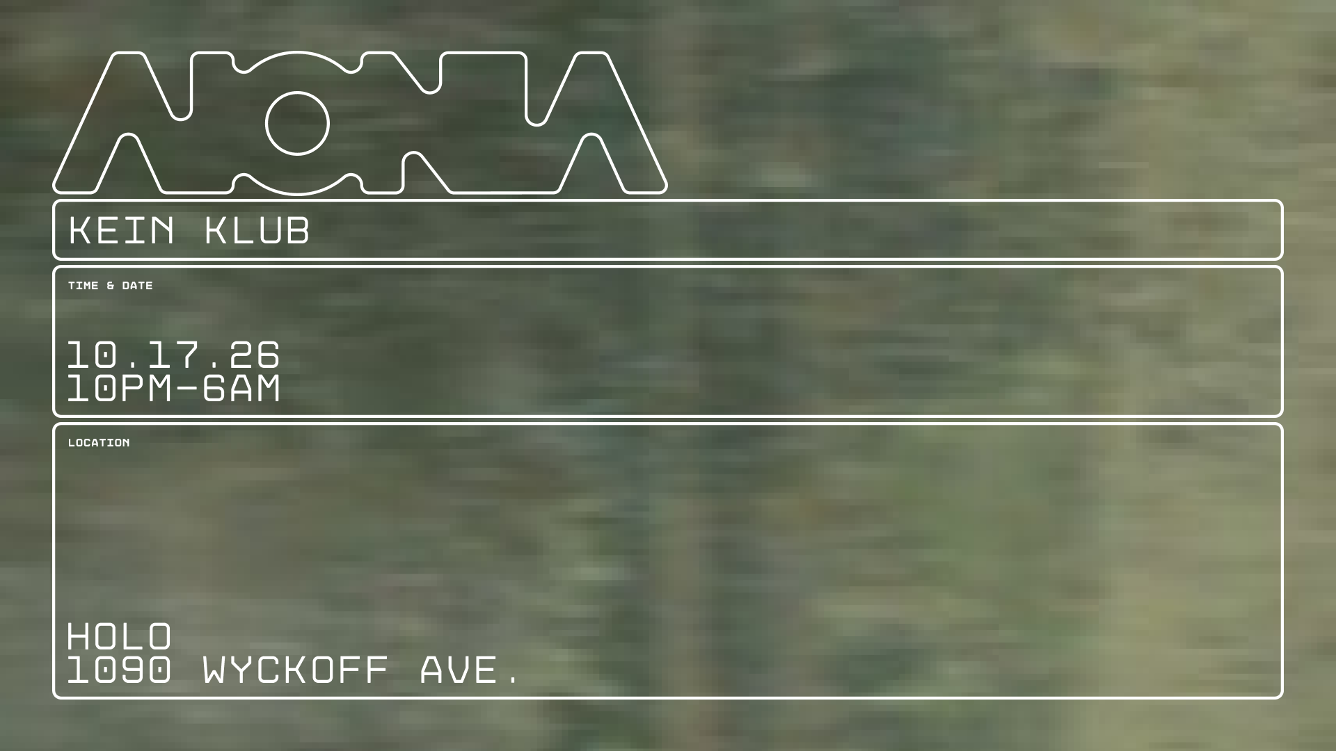 KEIN KLUB: INTERGALACTIC GARY