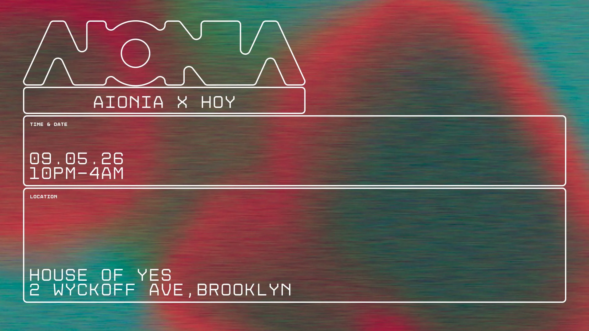 AIONIA X HOUSE OF YES 