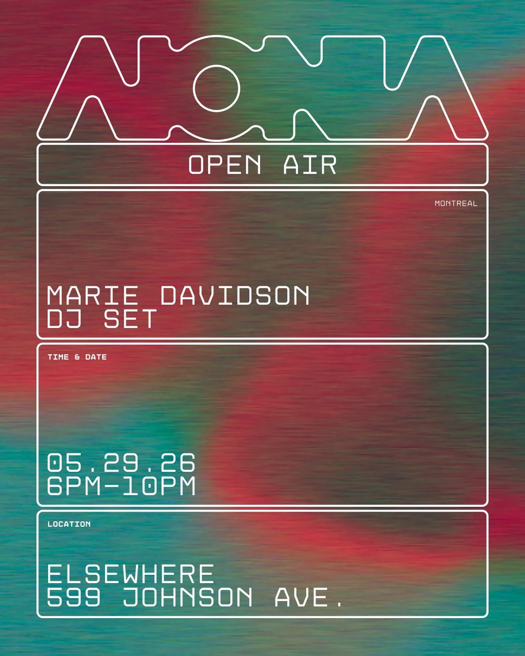 MARIE DAVIDSON [OPEN TO CLOSE] @ ELSEWHERE ROOFTOP