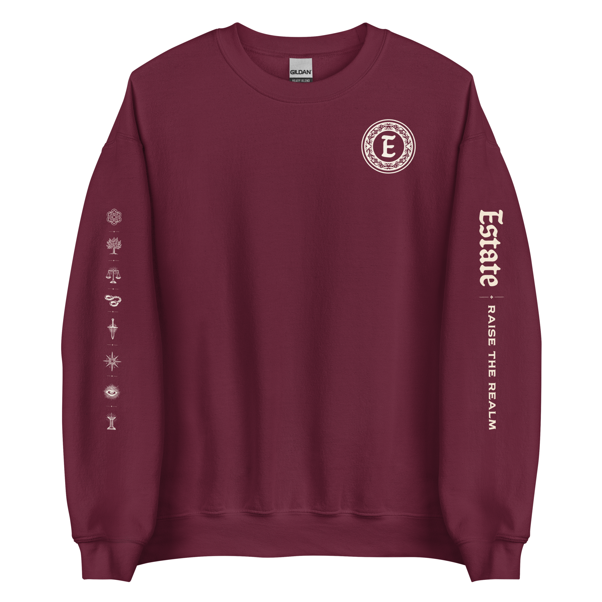 Sweatshirt with Estate Logo and Leader Crests