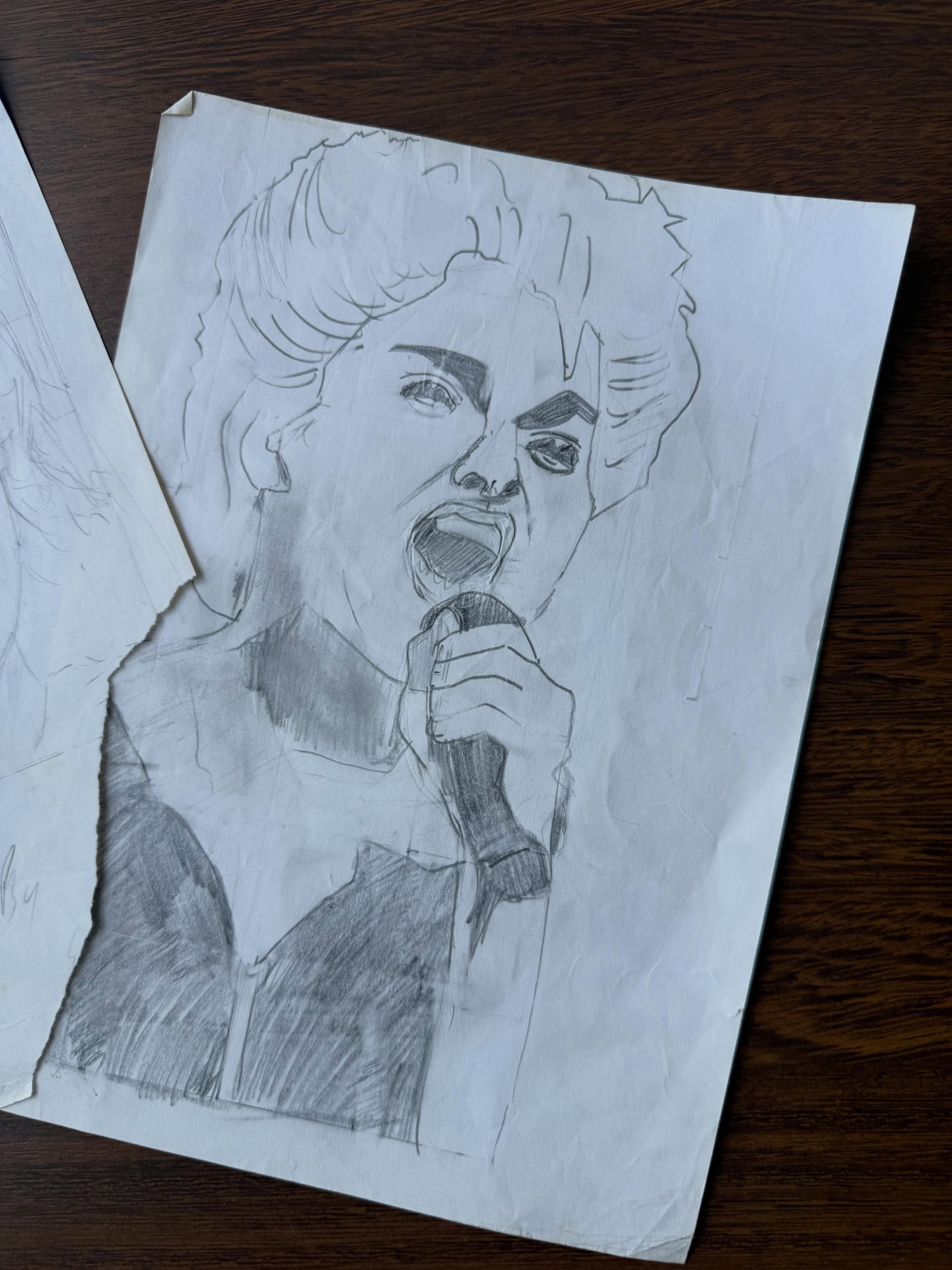 Went to visit mum the other day and she passed me this, a drawing from my art class when I think I was about 12. Brought back memories, a sliding doors moment. 

My art teacher was trying to encourage me to take art as an option, saying he saw some t
