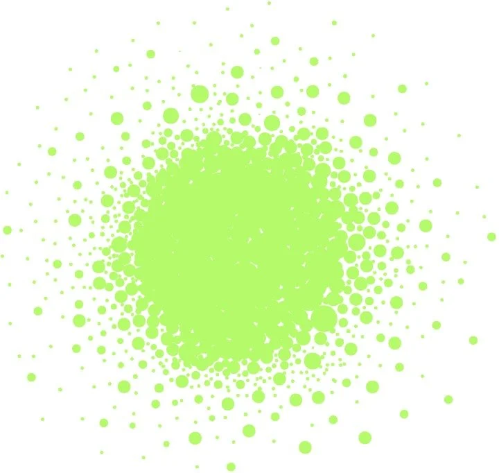 Grünes Punktmuster auf weißem Hintergrund