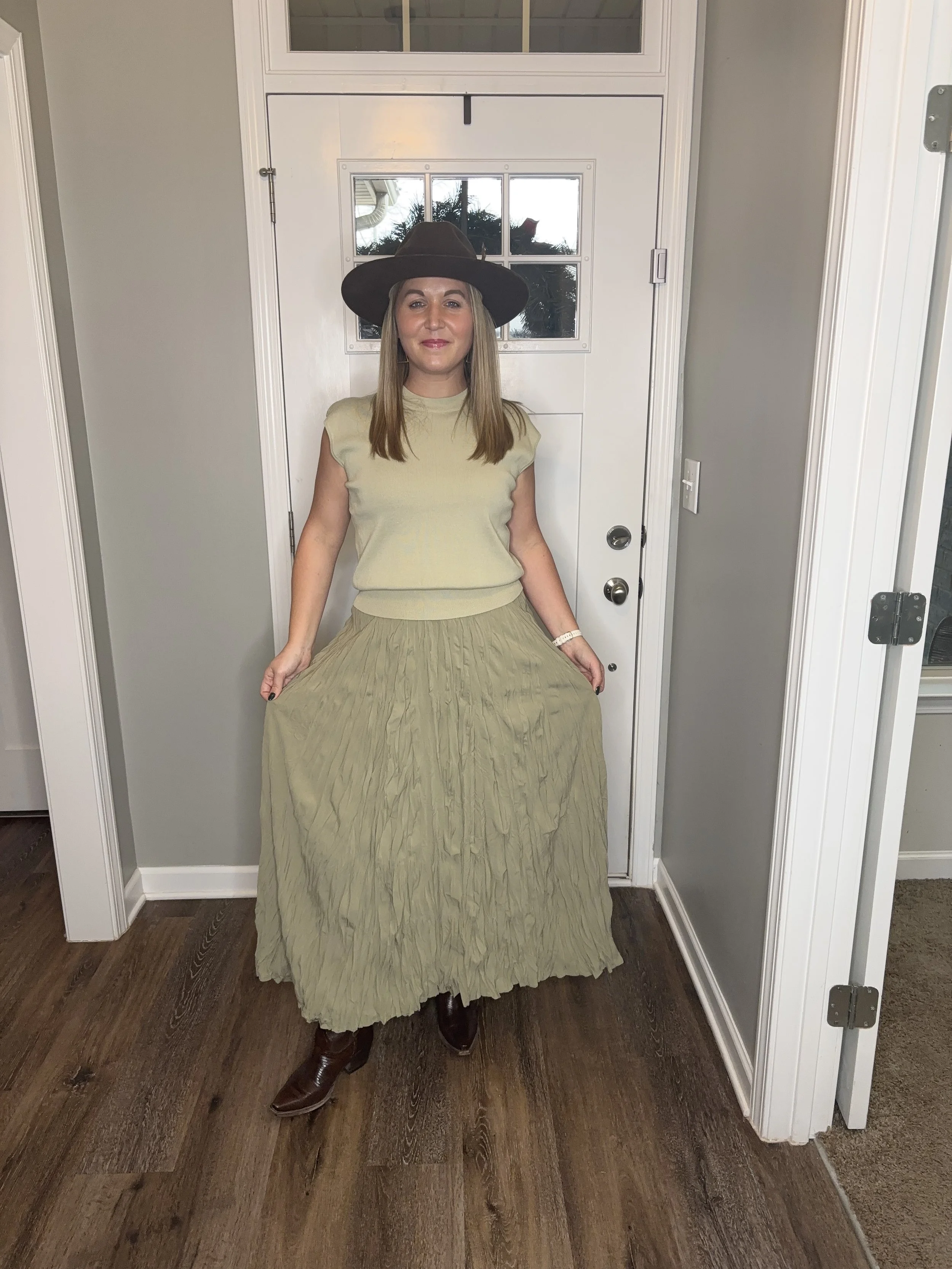 Abelia Cap Sleeve Sweater