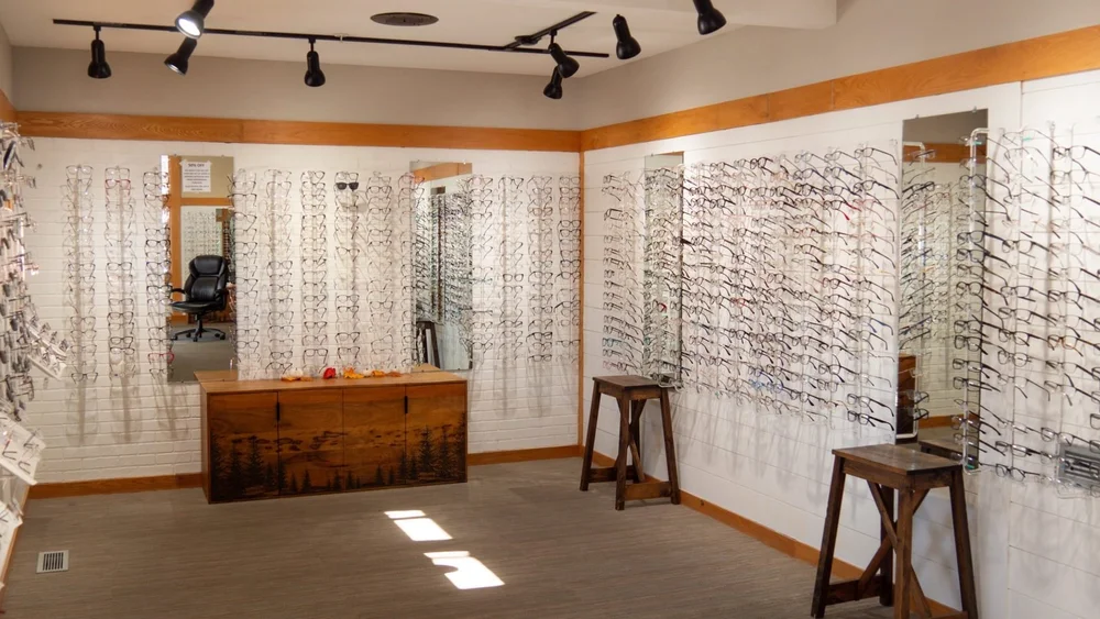Inside the optical gallery at Anderson Family Vision, 1727 W College St, Bozeman