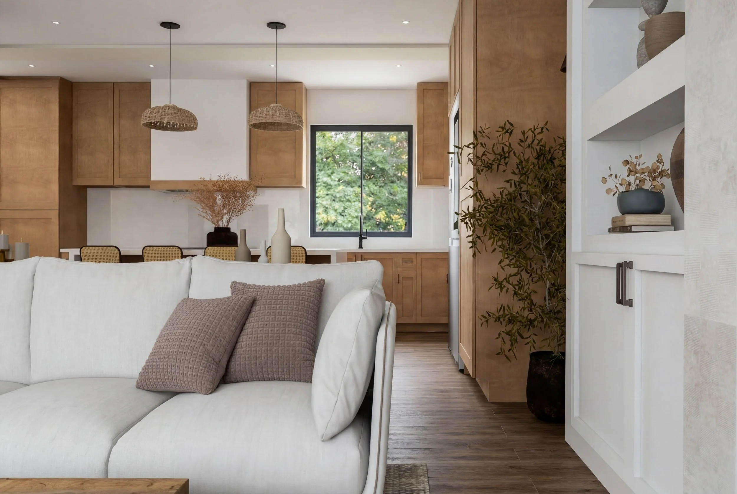 Living Room - Kitchen
