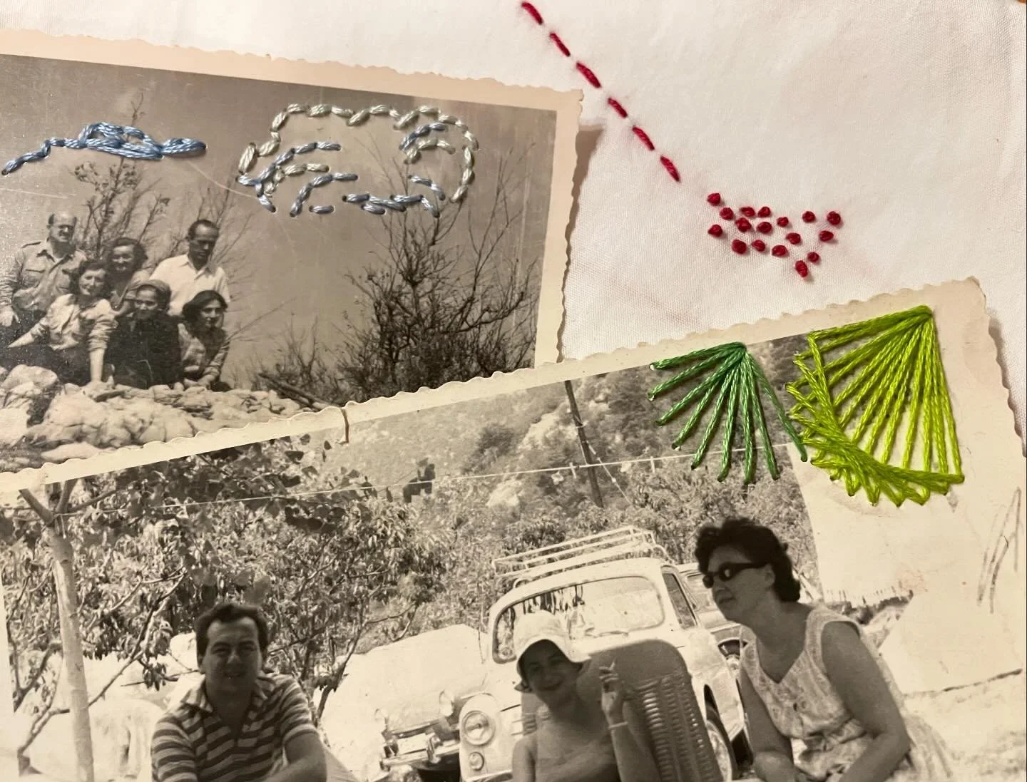 Had such a good time learning something new to do with pictures. A whole other kind of photo-stitching &mdash; analogue instead of digital. So good. Oh, the possibilities. Thank you @katejacksonart for guiding us in this workshop @artgallburl !
