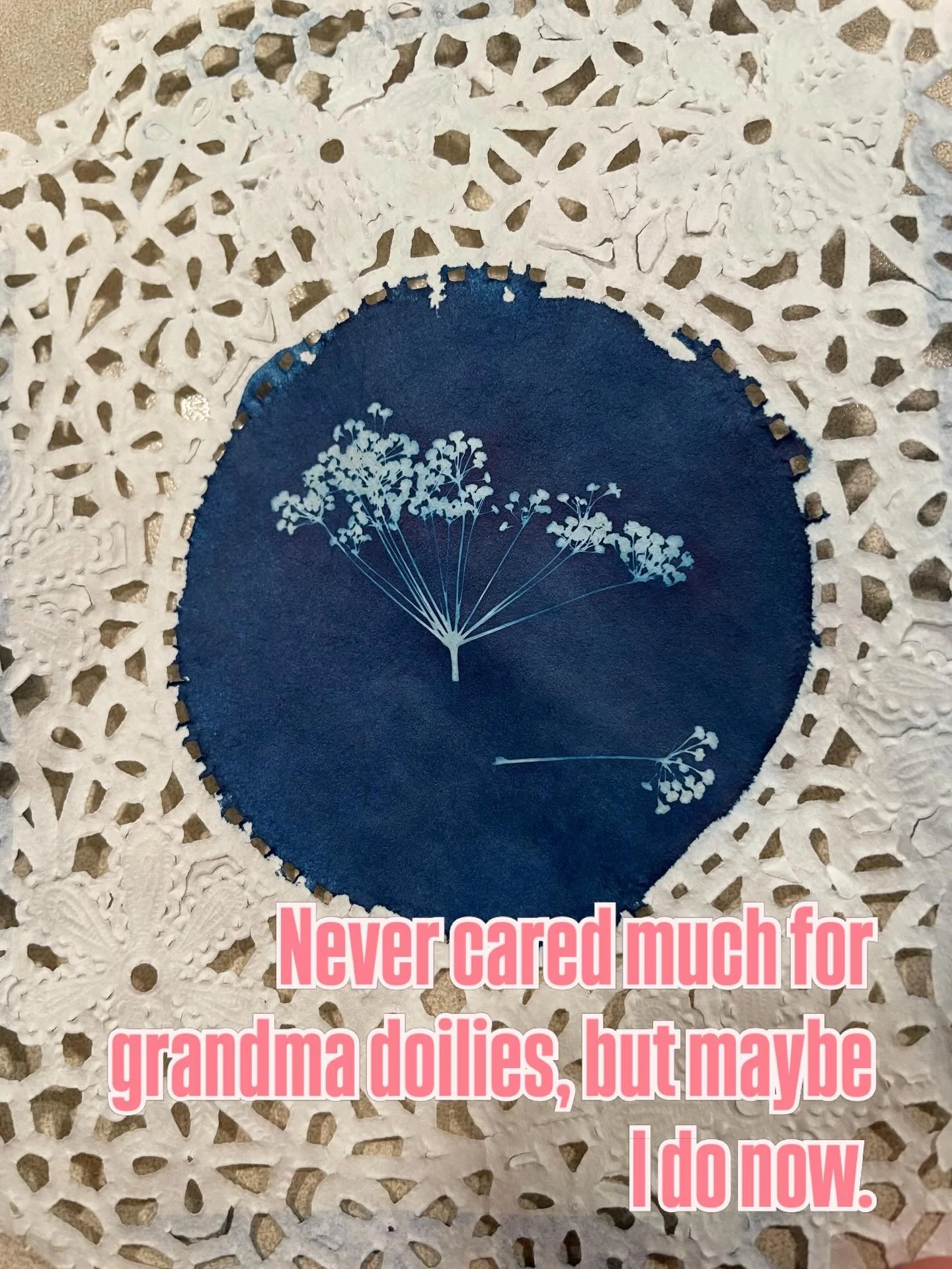 Fun with flowers. 
#cyanotype 
#pressedflowers 
#sundayafternoon☀️ 
#touchofblue