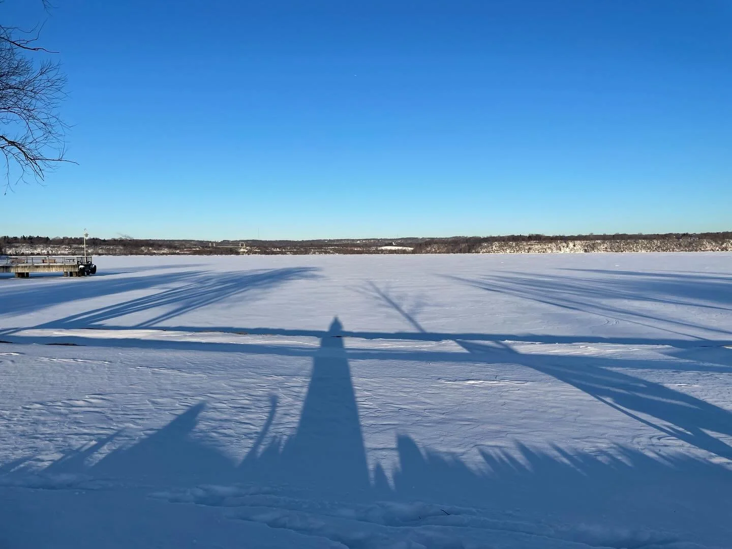Hello winter sun! 
Weekend walk in the frozen harbour, buoyed to read the value of discomfort as part of learning &amp; to see such Hamilton backlash against the Fraser institutes&rsquo; mean, anti-humanism, glad to have made the trip to The Image Ce