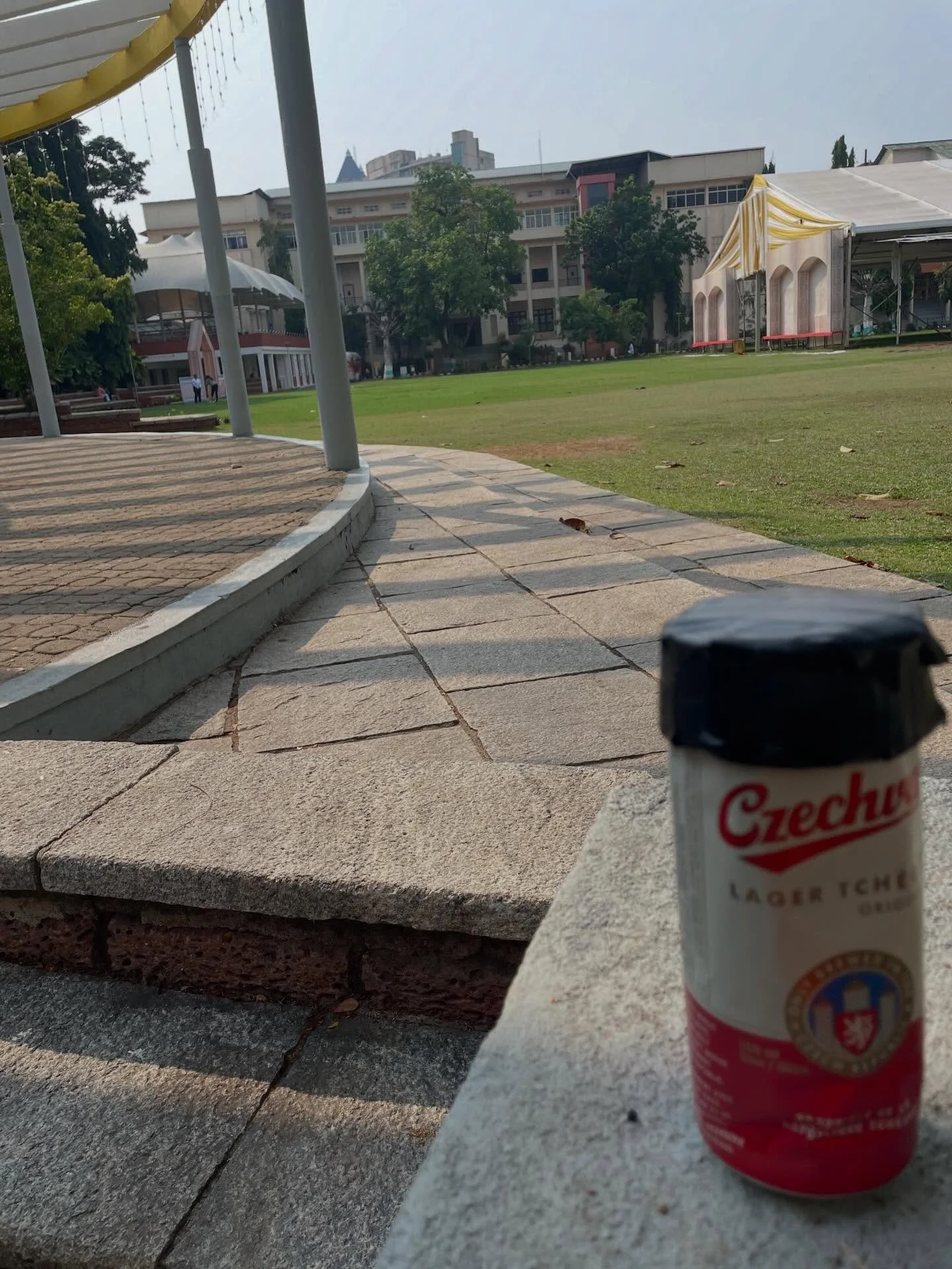 Made some@pinhole@camera pictures on the campus of Manipal Academy of Higher Education for #worldpinholephotographyday ! I&rsquo;ll only see the results when I&rsquo;m back in Canada. 🍁
#pinholephotography 
#alternativephotography 
#analoguephotogra